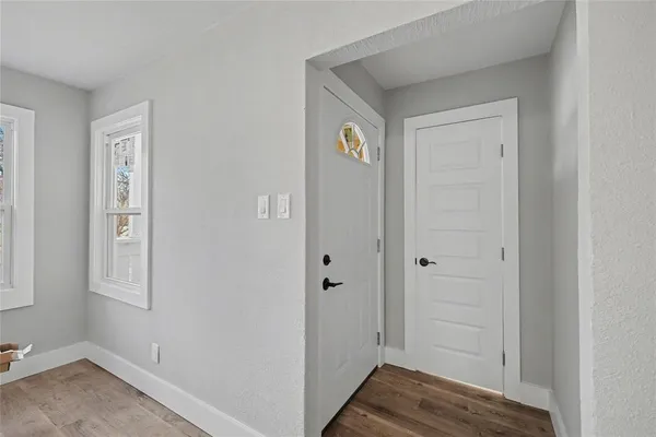 a view of an entryway space