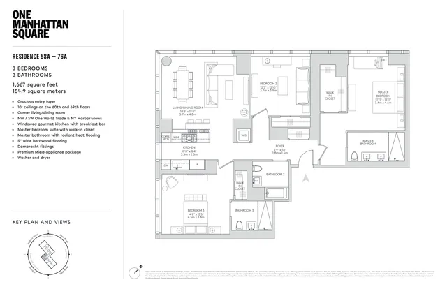 $3,670,000 | 252 South Street, Unit 59A | Two Bridges