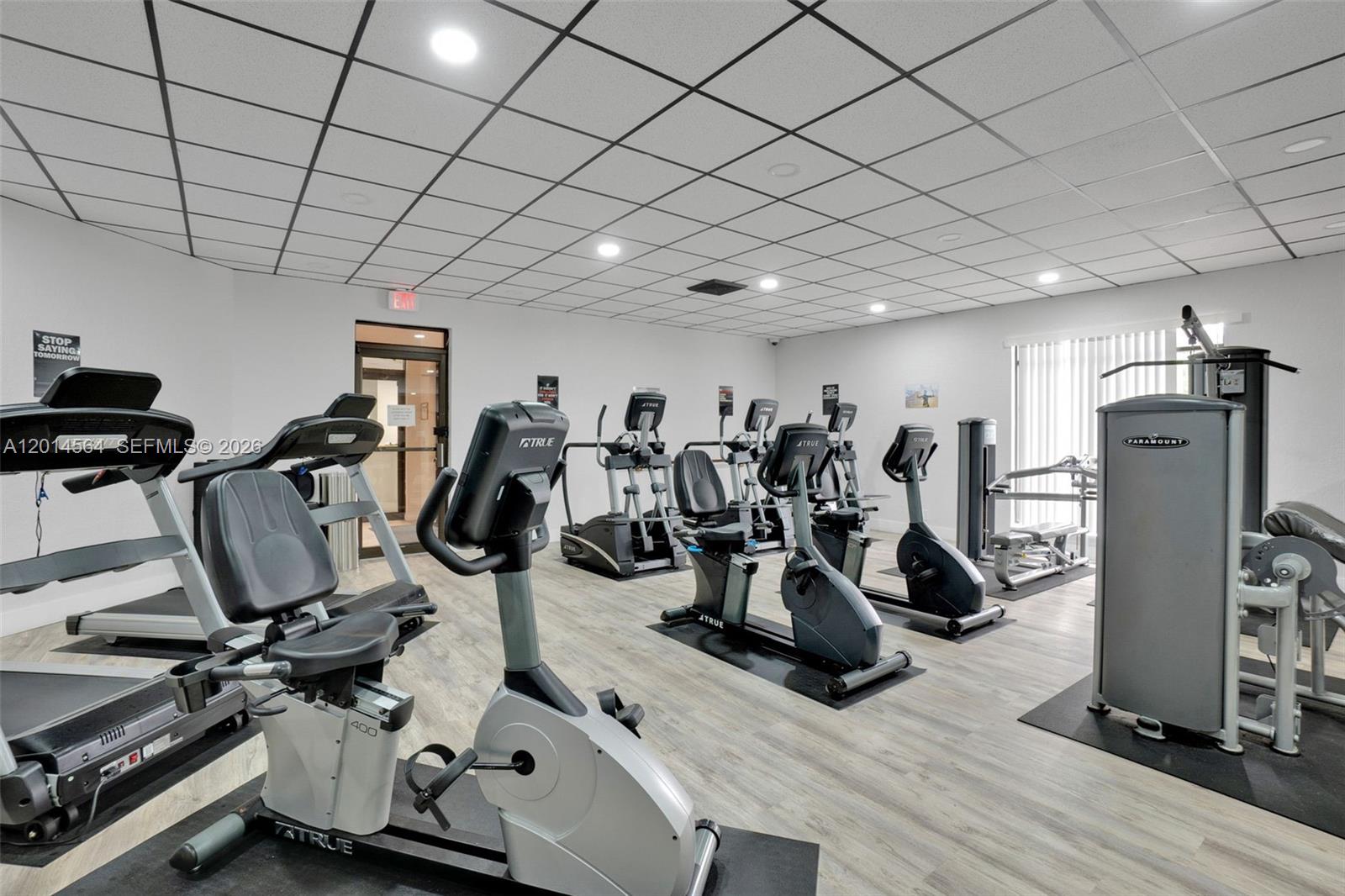 500 Egret Circle, Unit 8403 Delray Beach, FL 33444 - Photo 26 of 32 a view of a room with gym equipment