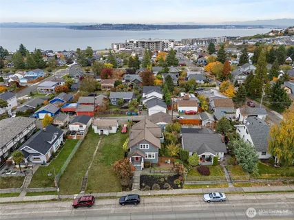 an aerial view of a city