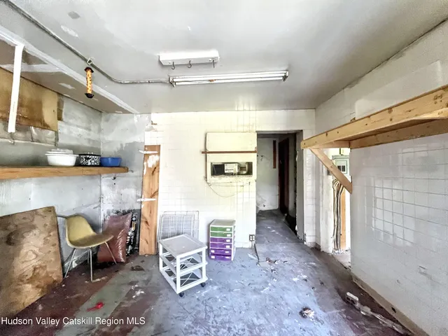 a room with furniture