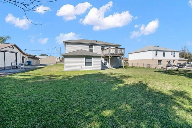 a house view with a garden space