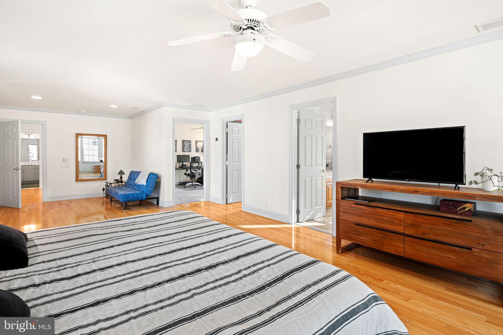 417 East Summit Avenue Haddonfield, NJ 08033 - Photo 16 of 34 a bedroom with bed and flat screen tv