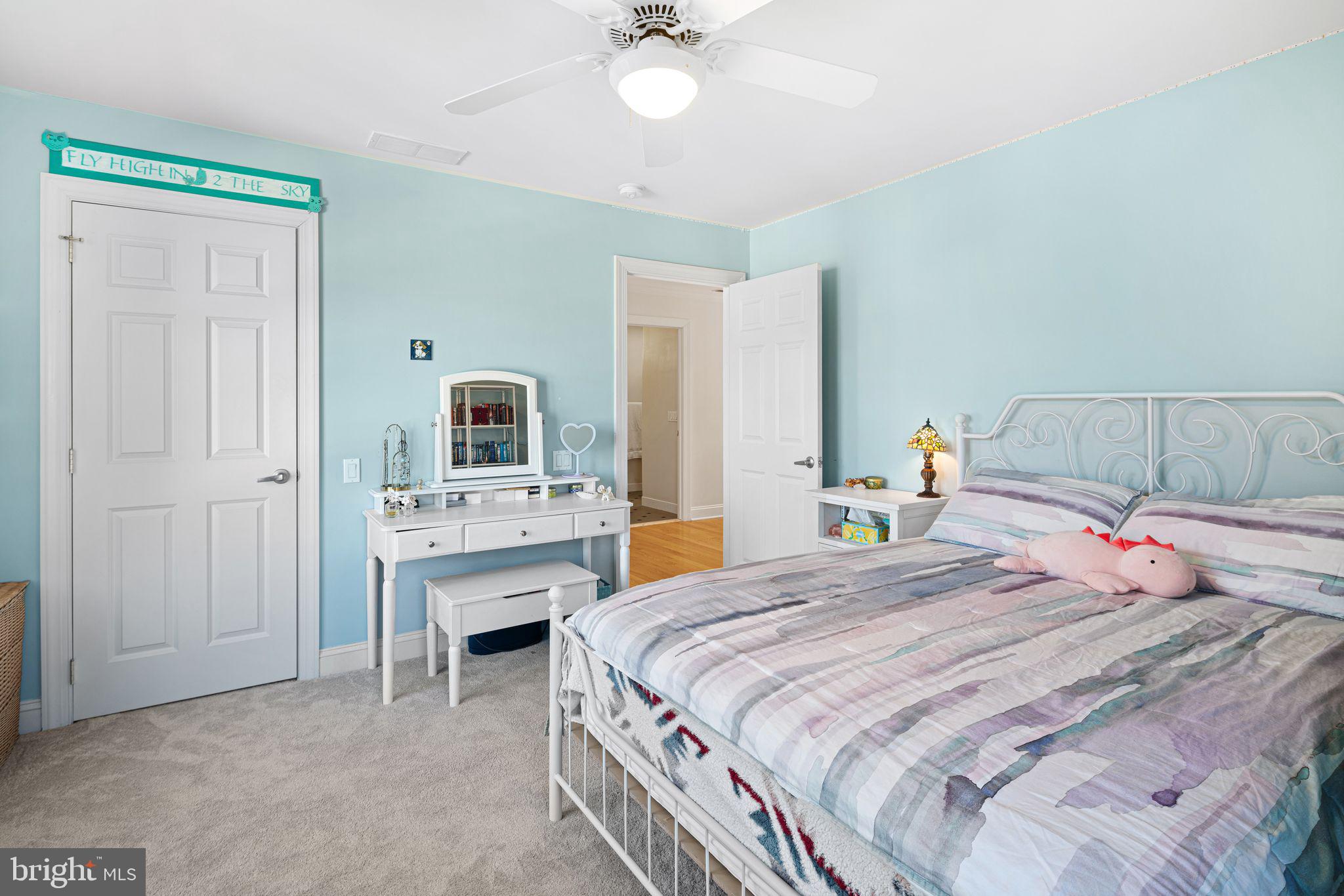 417 East Summit Avenue Haddonfield, NJ 08033 - Photo 21 of 34 a bedroom with a bed and a chandelier