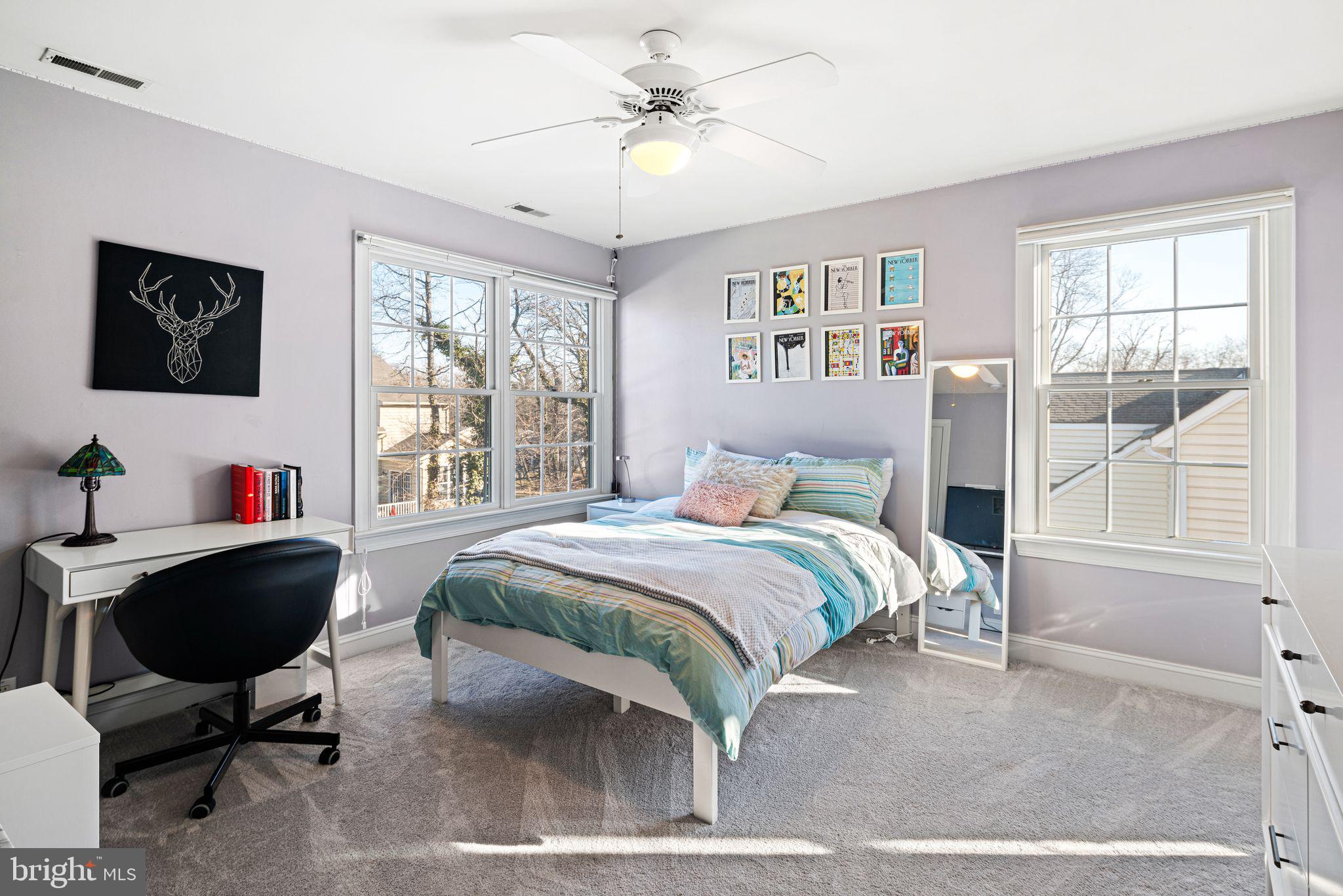 417 East Summit Avenue Haddonfield, NJ 08033 - Photo 22 of 34 a bedroom with a bed a desk and chair with window