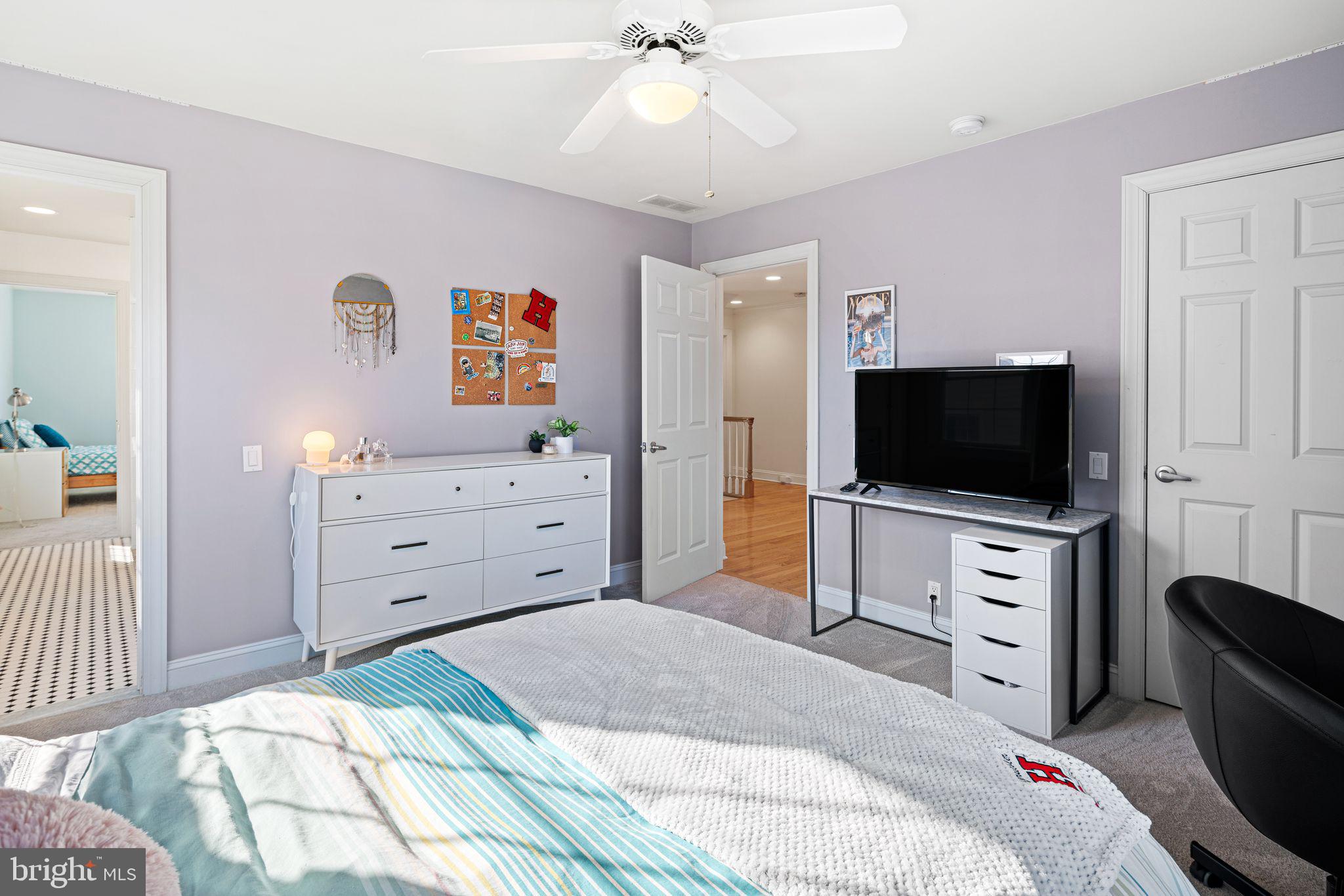417 East Summit Avenue Haddonfield, NJ 08033 - Photo 23 of 34 a bedroom with a bed and a flat screen tv