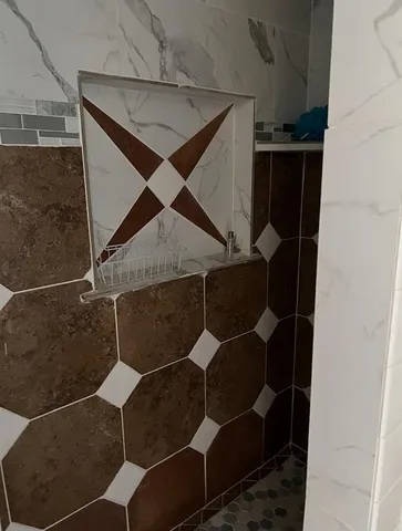 a close view of shower