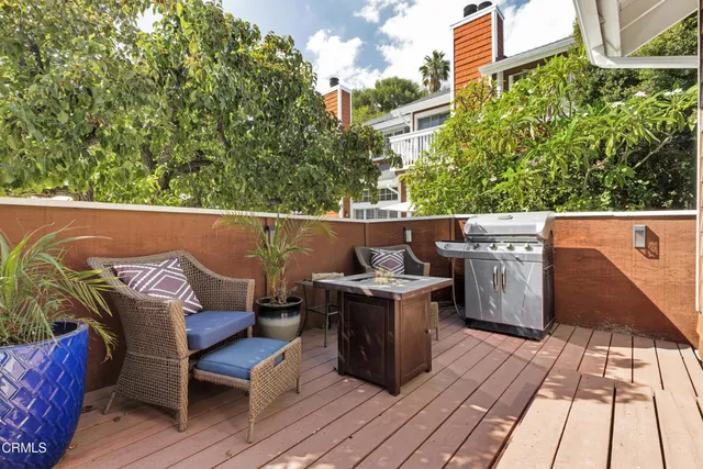 a view of outdoor space with seating space