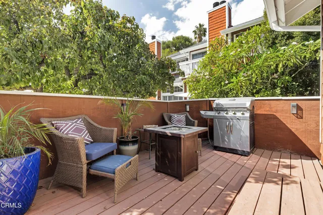 a view of outdoor space with seating space