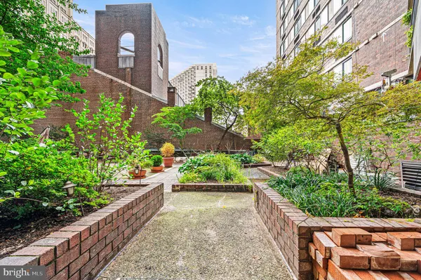 a view of a terrace with sitting area