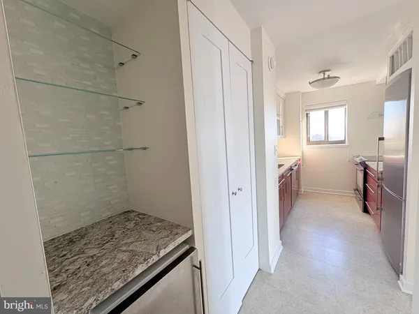 a view of a storage & utility room