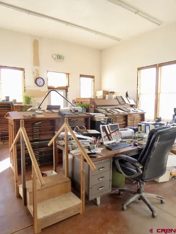 a view of a workspace with a window