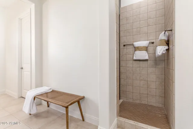 a bathroom with a bathtub and a toilet