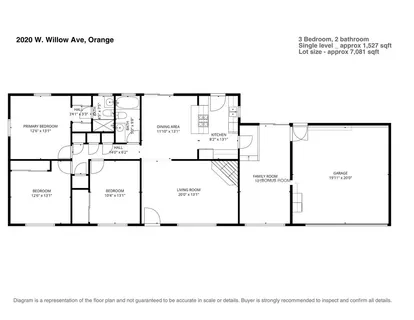 $1,050,000 | 2020 West Willow Avenue, Orange, CA 92868