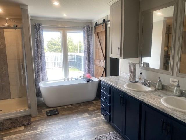 12154 County Road 331A Terrell, TX 75161 - Photo 14 of 31 a bathroom with a granite countertop sink and a mirror