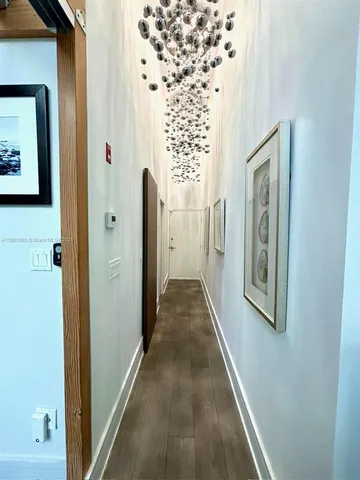 a view of hallway with stairs