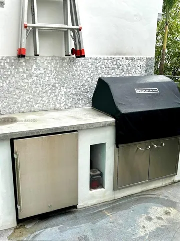 a view of kitchen cabinets
