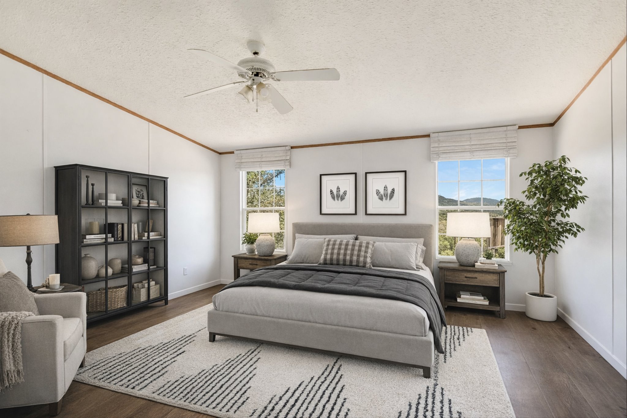 217 Rousey Street Canyon Lake, TX 78133 - Photo 19 of 25 a bedroom with a large bed and a couch