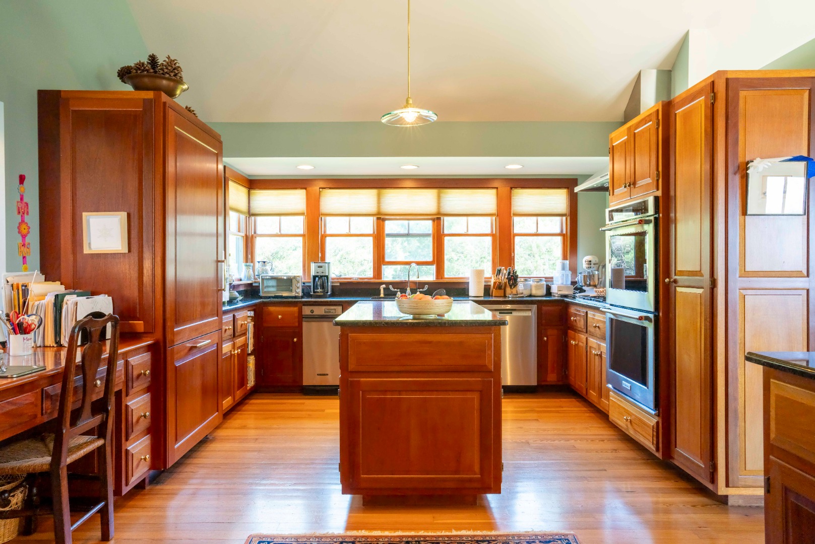 135 Capawock Road West Tisbury, MA 02568 - Photo 15 of 25 a kitchen with stainless steel appliances granite countertop a refrigerator a stove top oven and a refrigerator
