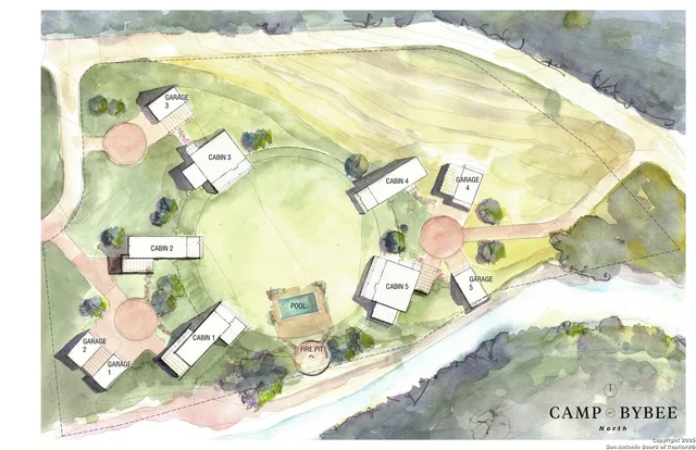 a view of a tree in a field