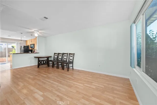 a view of a room with chairs