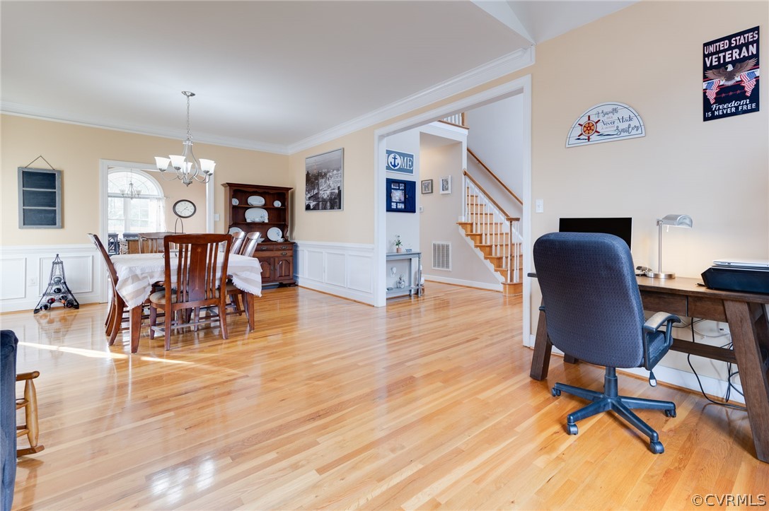 12124 Club Ridge Drive Chester, VA 23836 - Photo 10 of 40 Large open dinning AND optionally an open office area to the right