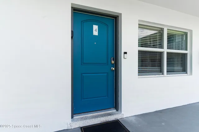 a view of front door