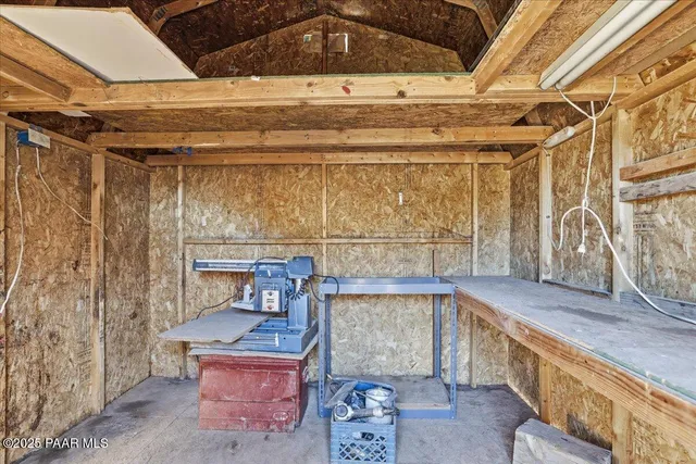 a view of storage and utility room