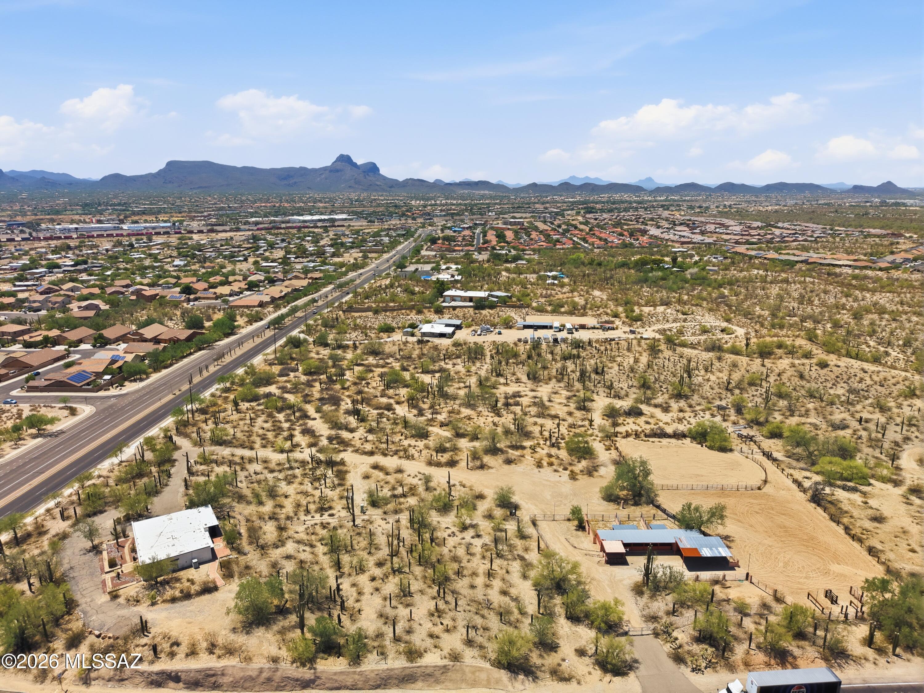 5000 West Cortaro Farms Road Tucson, AZ 85742 - Photo 38 of 40 aerial view of property - 8.68 acres