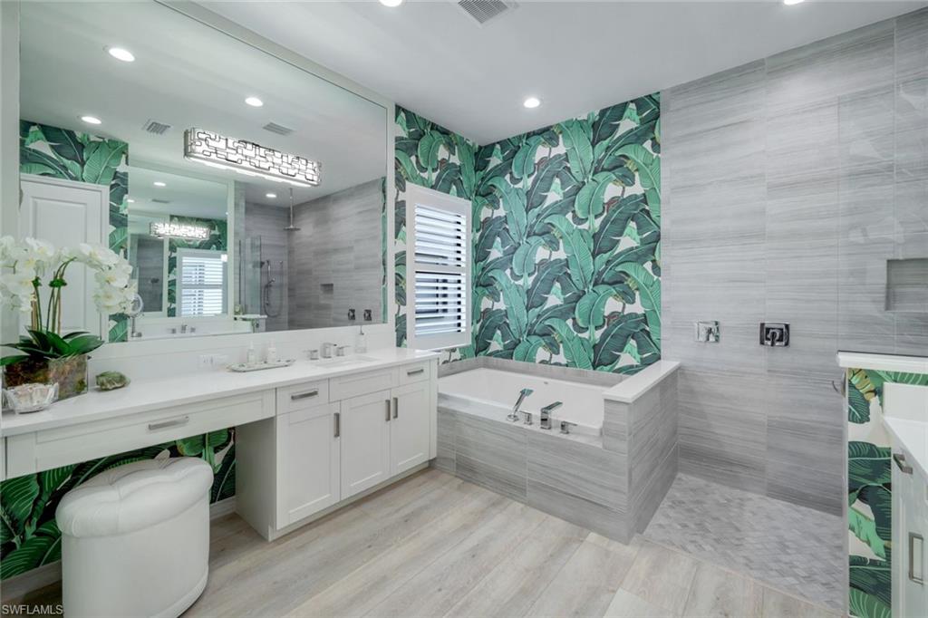 4478 Caldera Circle Naples, FL 34119 - Photo 21 of 50 Primary Bath is large with two separate counters and sinks.