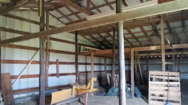 a view of porch with seating space