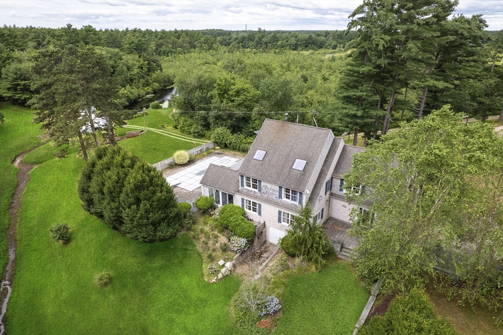 107 Wareham Street Carver, MA 02330 - Photo 25 of 25 an aerial view of a house with mountain view