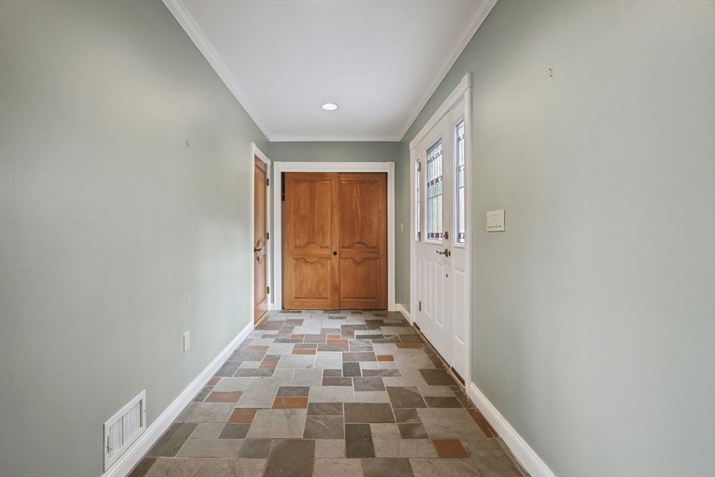 107 Wareham Street Carver, MA 02330 - Photo 8 of 25 a view of bathroom with a black and white door