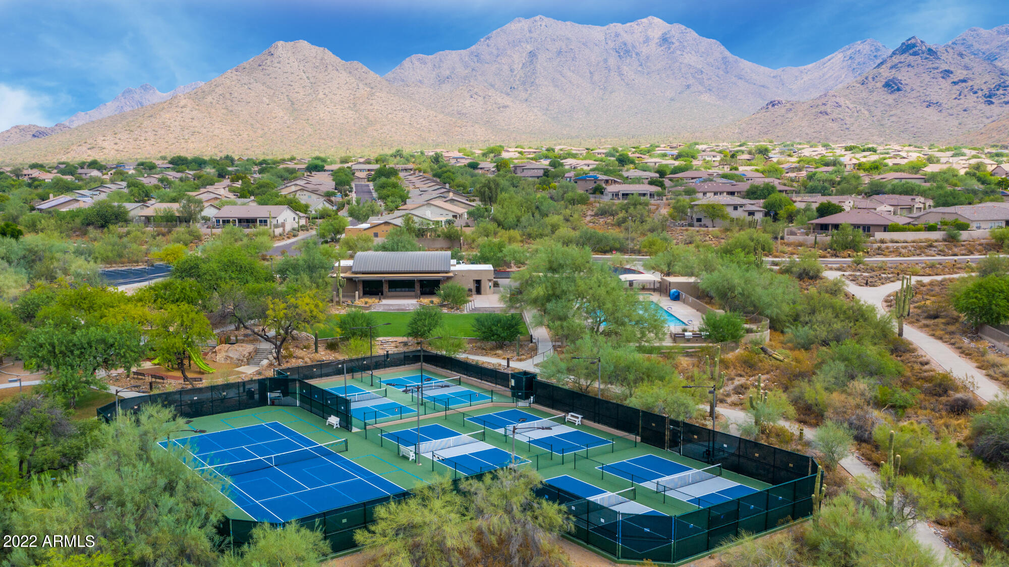 16715 North 108th Way Scottsdale, AZ 85255 - Photo 99 of 104 a view of a backyard with a garden and mountain view