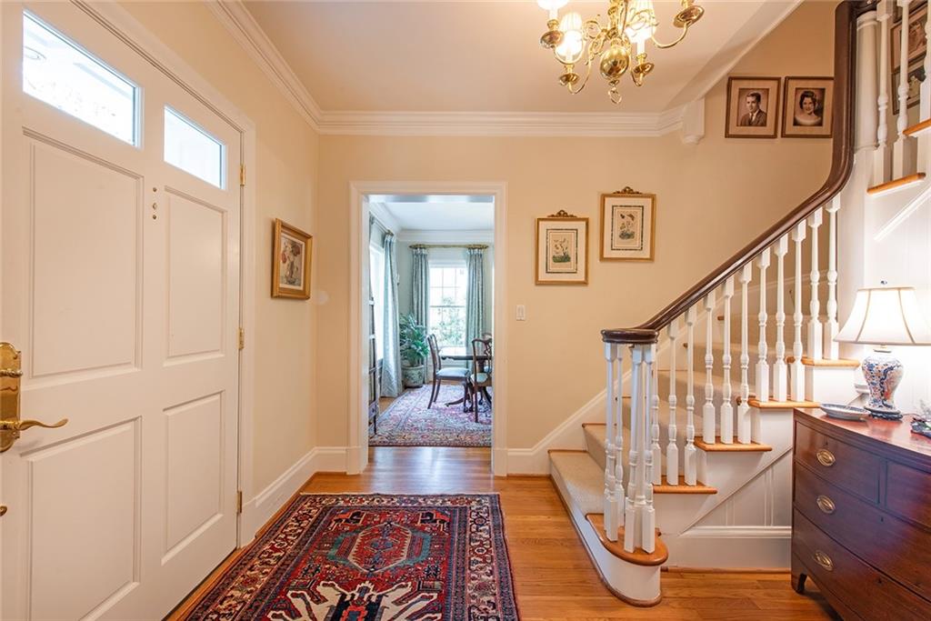 2785 Arden Road Northwest Atlanta, GA 30327 - Photo 4 of 34 a view of entryway and hall with wooden floor