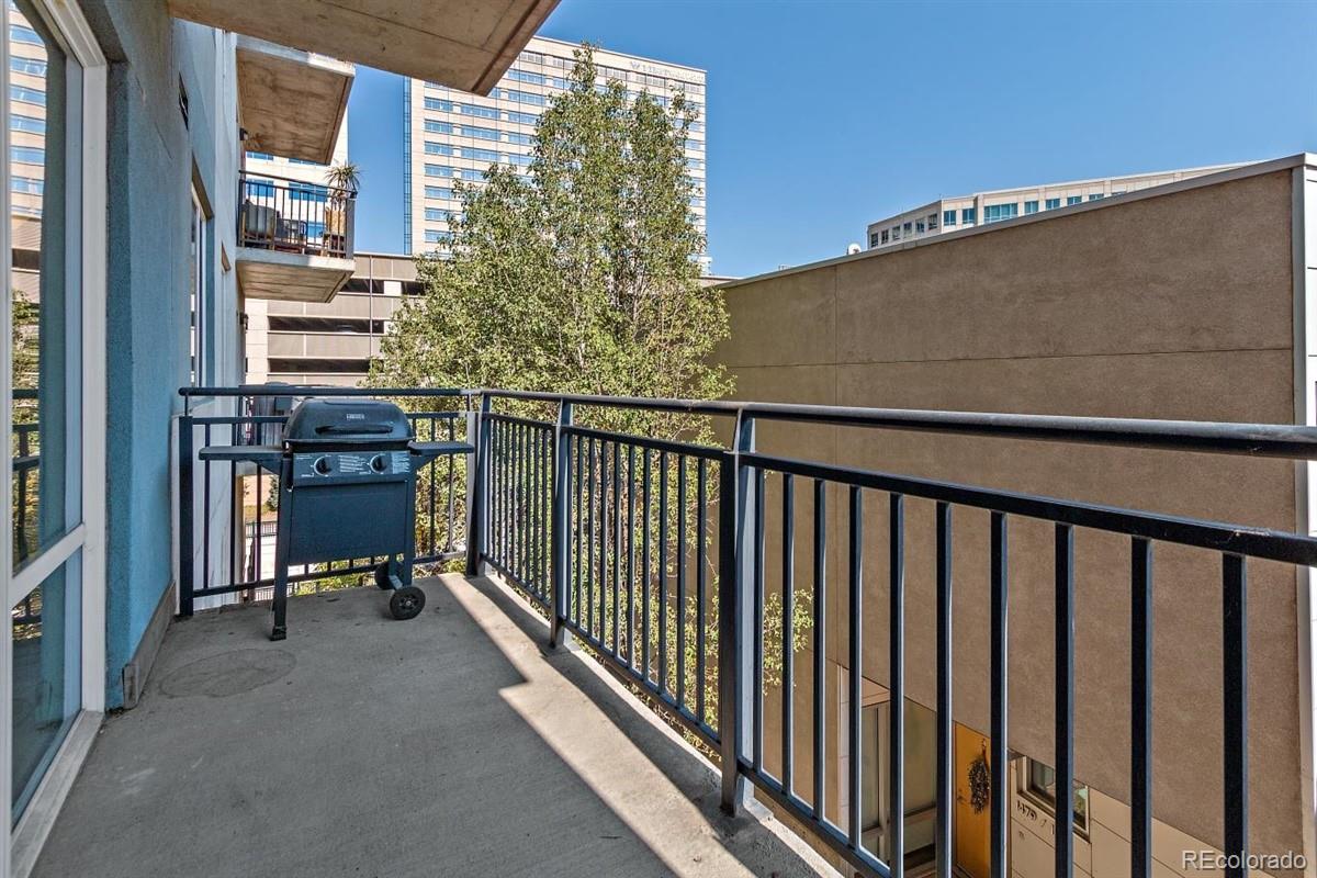 1475 Delgany Street, Unit 307 Denver, CO 80202 - Photo 14 of 18 a view of a balcony