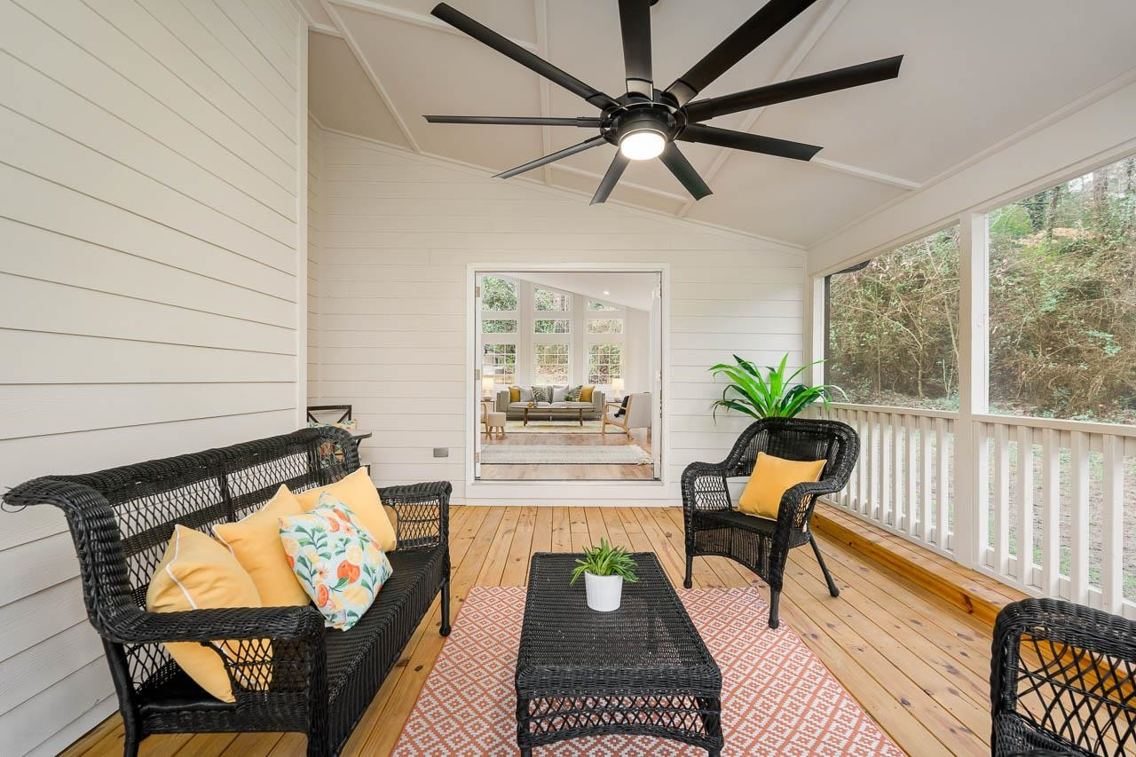 60 Kimberly Drive Durham, NC 27707 - Photo 34 of 34 a living room with furniture and a wooden floor