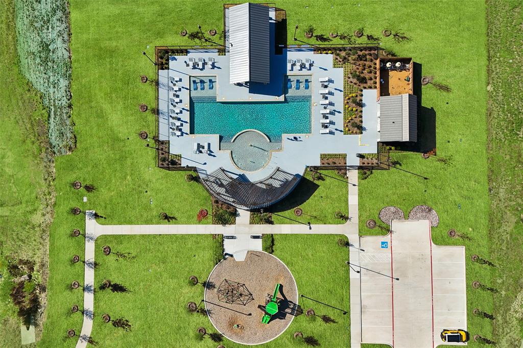 1451 Arciones Road Fort Worth, TX 76052 - Photo 23 of 30 an aerial view of a house with outdoor space pool seating area and yard