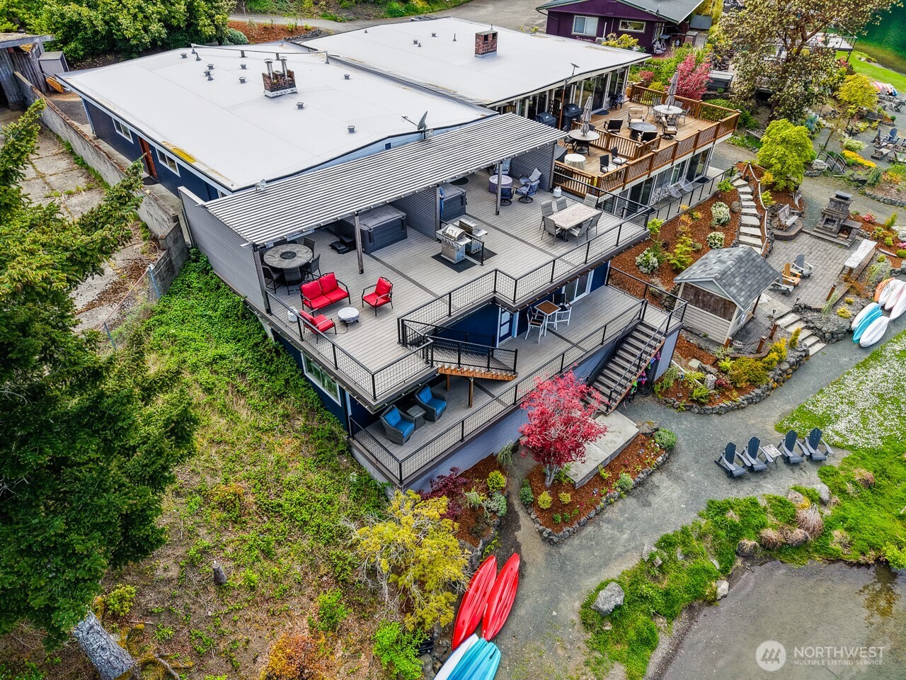 90-92 Mallard Cove Road Port Angeles, WA 98363 - Photo 2 of 40 an aerial view of multiple house