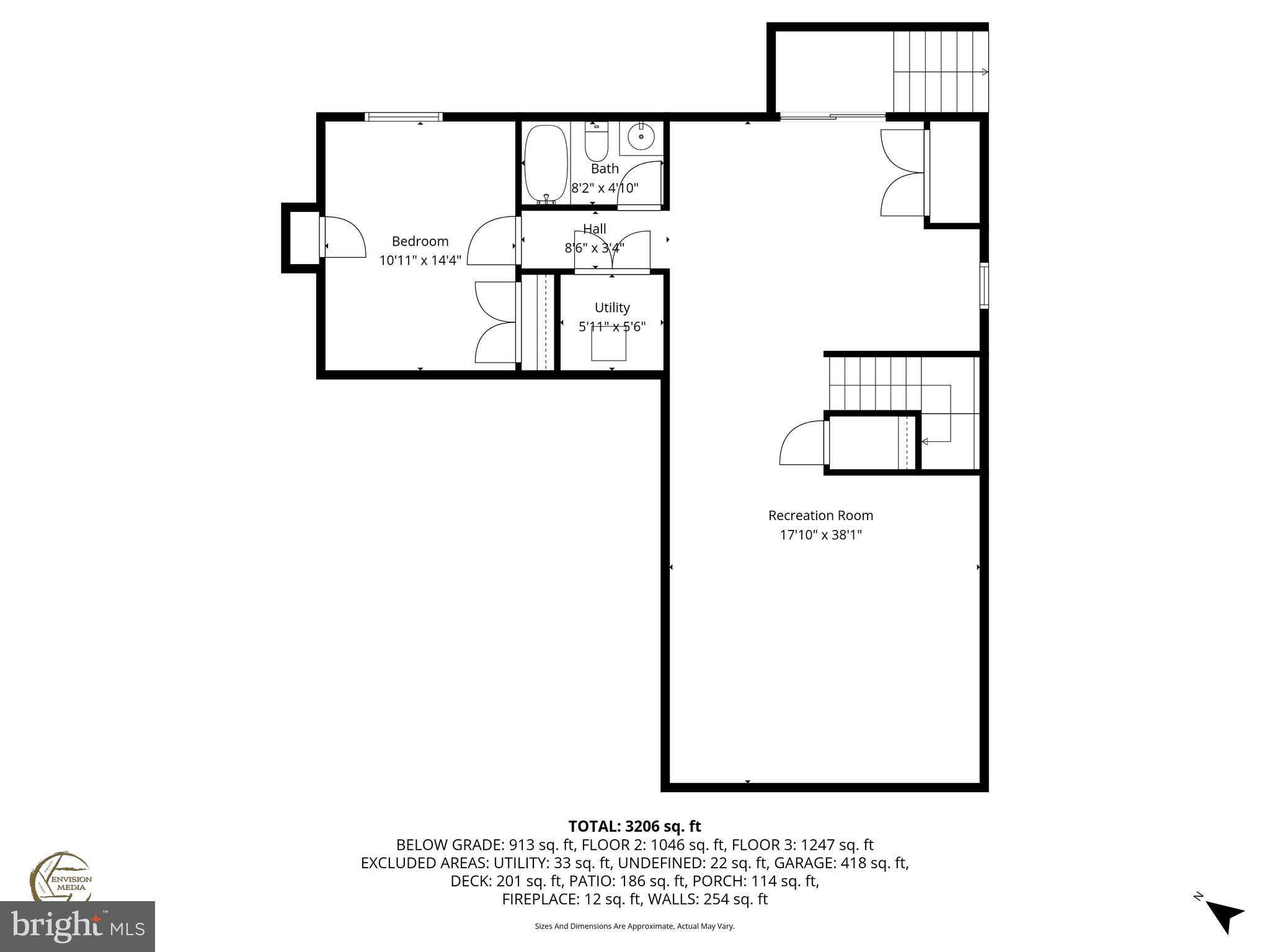 24334 Daphne Road Hollywood, MD 20636 - Photo 58 of 59 Basement Square footage is estimated