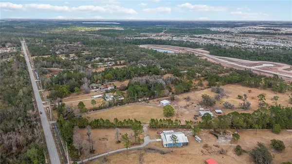 an aerial view of a city