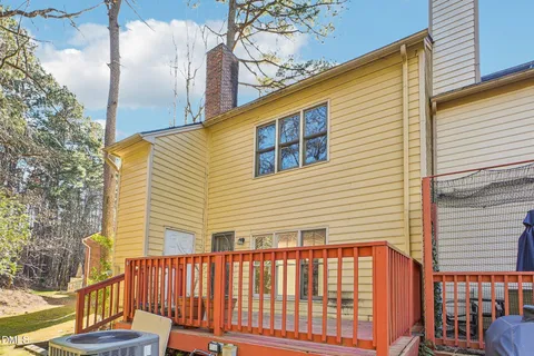 a view of a house with a deck