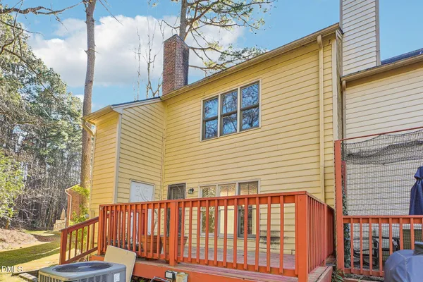 a view of a house with a deck