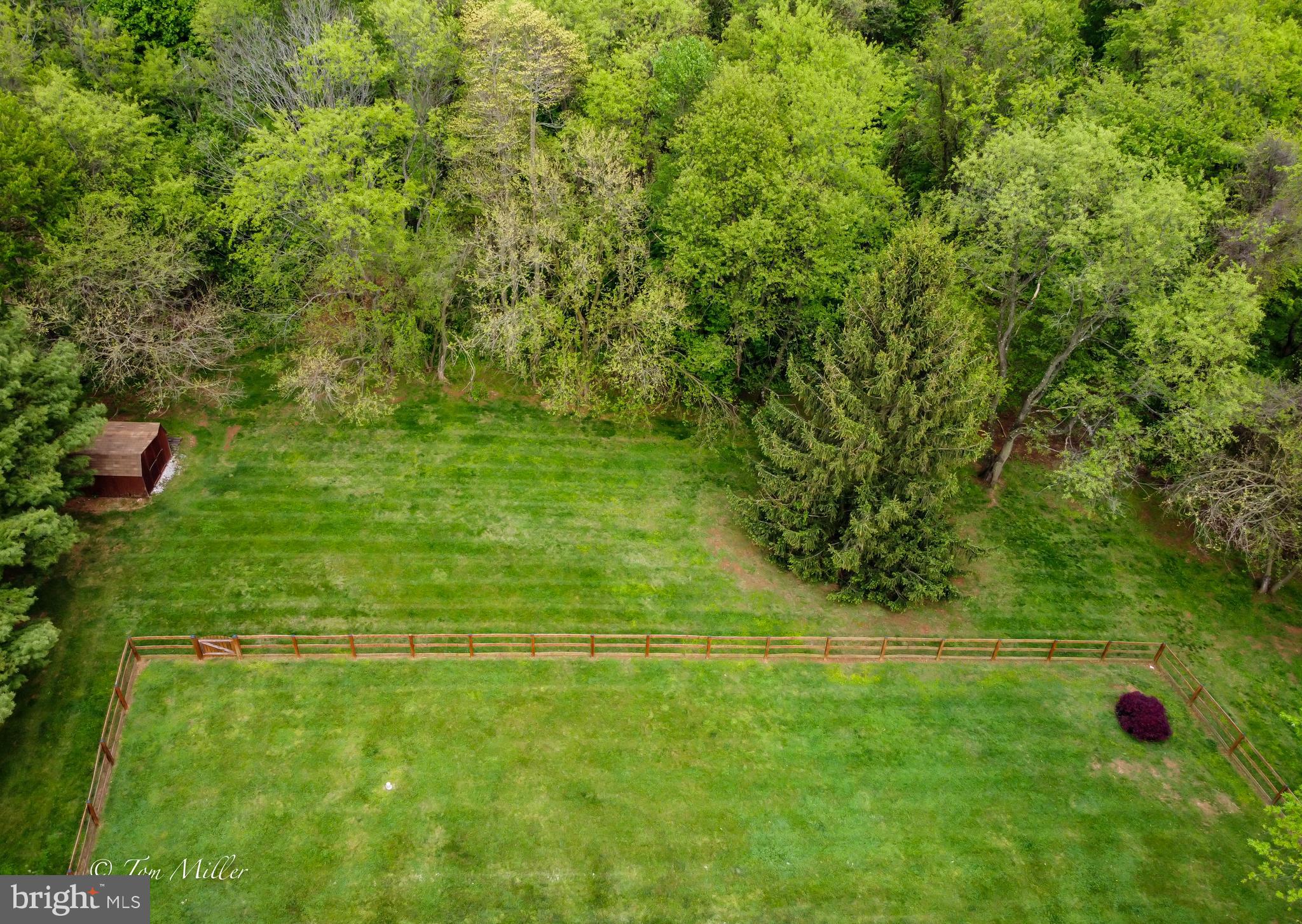 2539 Bert Fowler Road Hampstead, MD 21074 - Photo 64 of 65 Ariel View of Fenced & Un-Fenced Yard w/ Shed