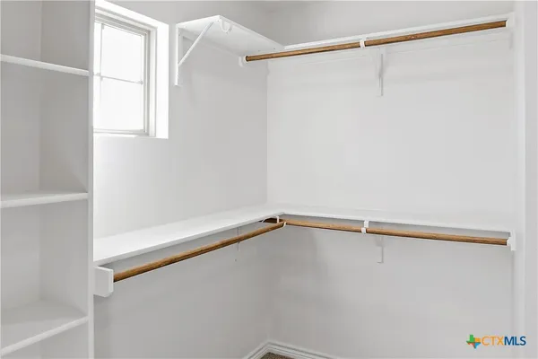 a close up view of racks on the wall