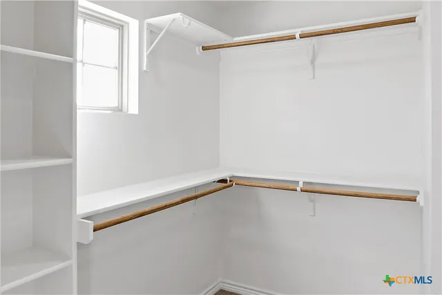 a close up view of racks on the wall