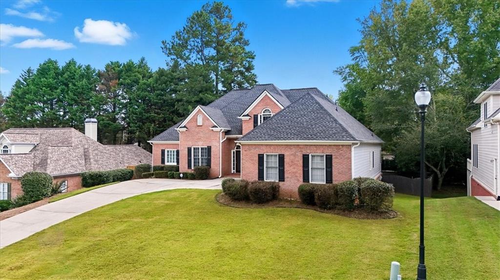 a view of a house with a swimming pool