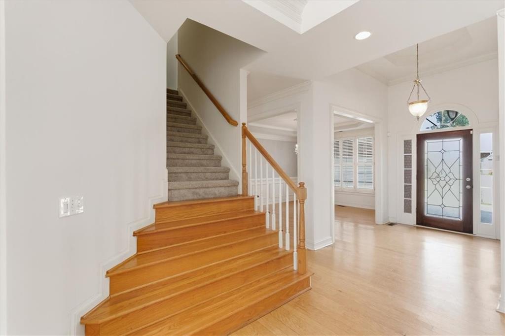 2021 Cockrell Pointe Northwest Kennesaw, GA 30152 - Photo 6 of 59 a view of entryway and hall with wooden floor