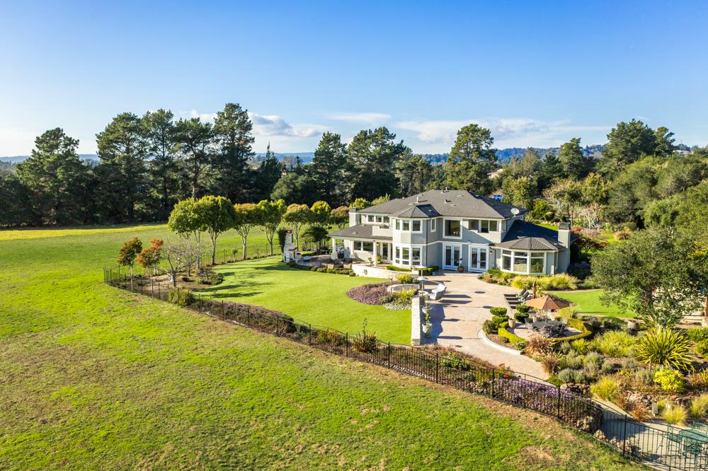 3917 Mainsail Place Soquel, CA 95073 - Photo 42 of 43 an aerial view of a house with swimming pool garden and mountain view