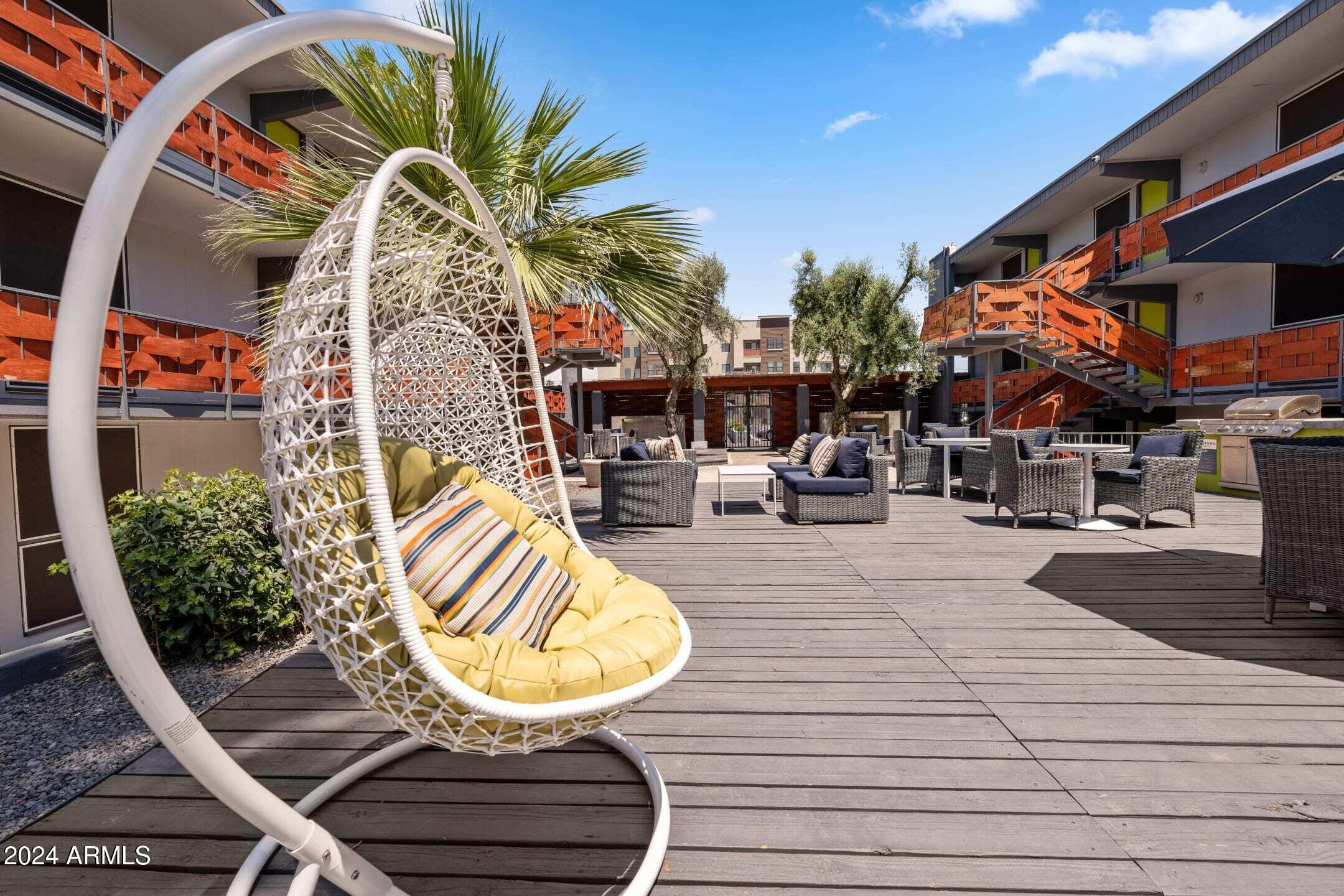 1601 West Camelback Road, Unit E10AE Phoenix, AZ 85015 - Photo 13 of 22 a view of outdoor space deck and patio